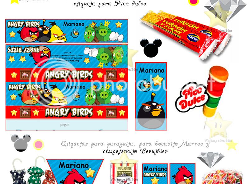 Kit Imprimible Candy Bar Golosinas Personalizadas Diamante – Kit ...